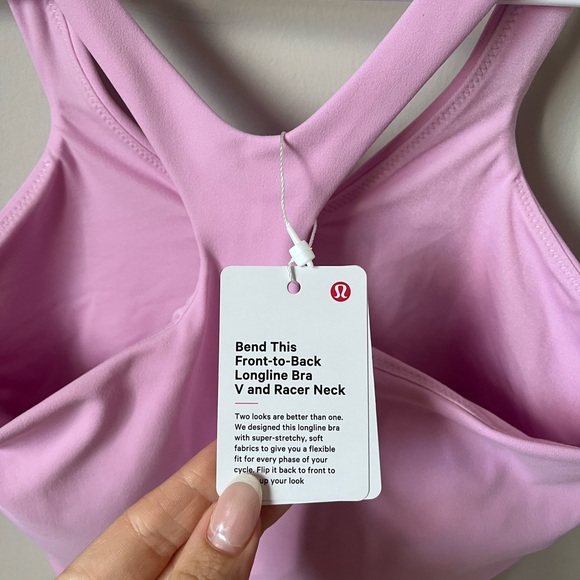 lululemon athletica Other - NWT LULULEMON athletica Pink Longline Bra Bend This